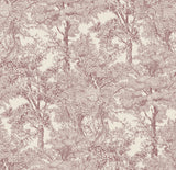 North and Finch Richmond in Fig wallpaper with a detailed floral pattern on a large-scale design.