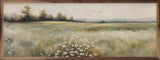 Walnut frame with a floral valley centerpiece from Kendrick Home, measuring 24x8 inches, featuring detailed flower designs.