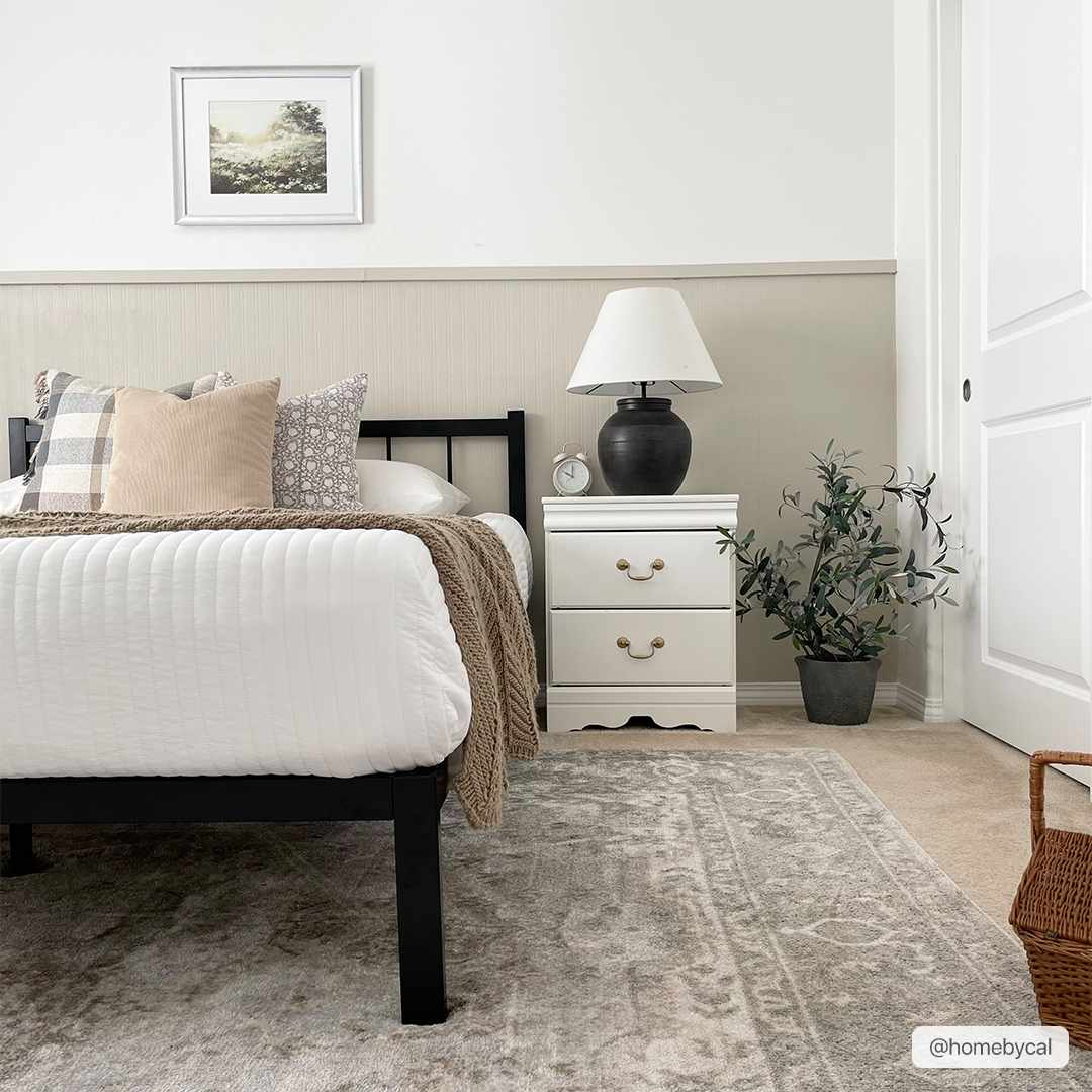 Cream washable rug from Gael Boutique Rugs, featuring a soft, textured design ideal for living spaces.