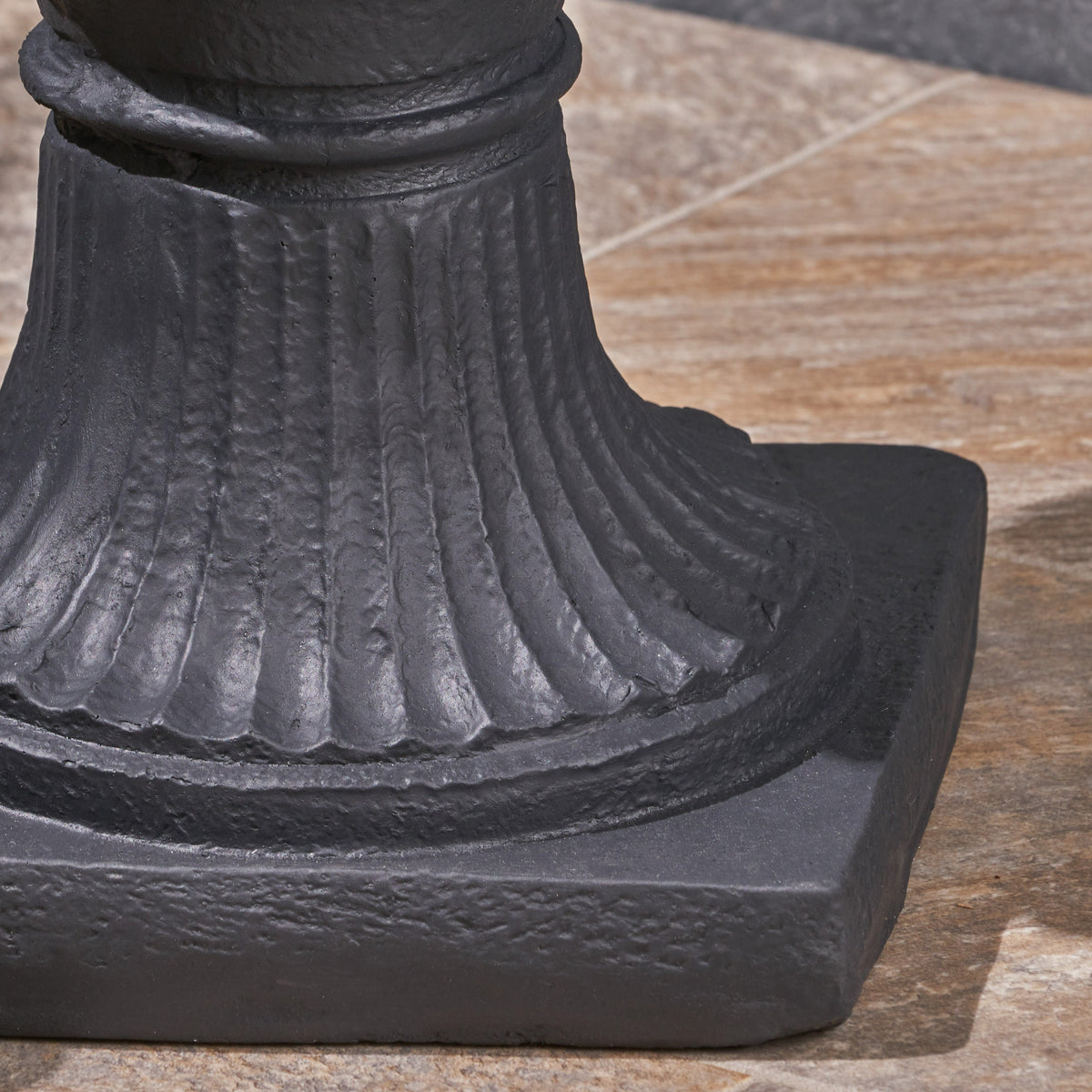 HouseOfZazla MGO Garden Urn Planter with decorative detailing, suitable for outdoor garden or patio display.