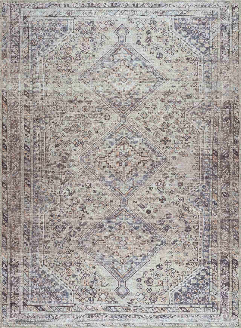 Barny Tan washable area rug by Boutique Rugs featuring a stylish design with neutral tones and soft texture.