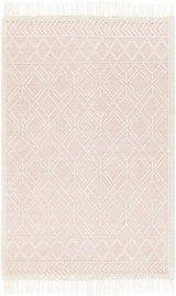 Soft pink wool rug from Boutique Rugs featuring a plush, textured design, ideal for adding warmth and style to any room.