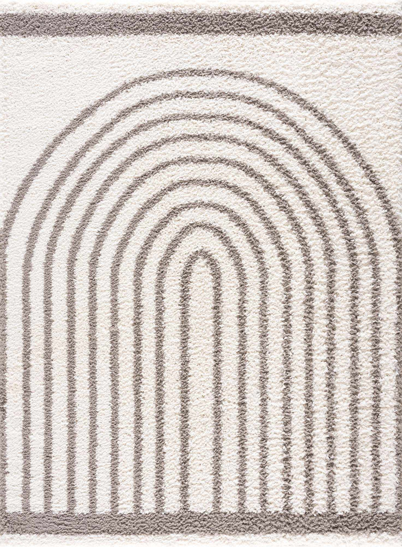 Taupe Jola area rug by Boutique Rugs, featuring a modern geometric design with soft textures and a stylish, neutral look.