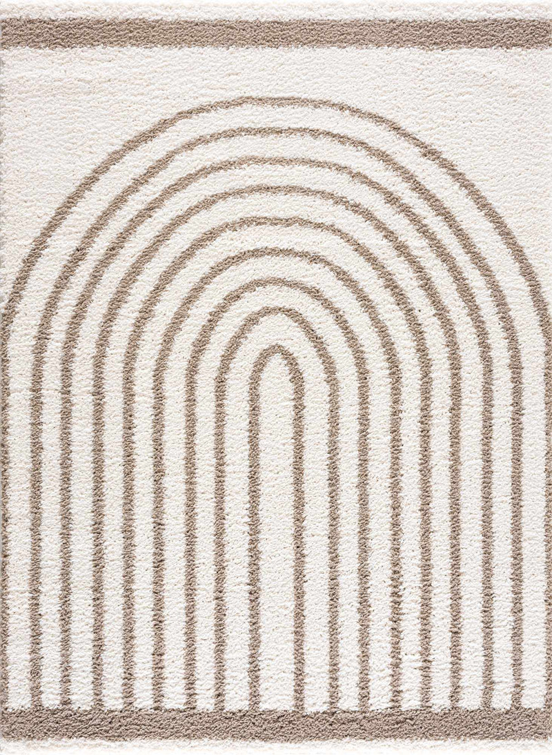 Beige Jola area rug by Boutique Rugs featuring a subtle geometric pattern on soft woven fabric.