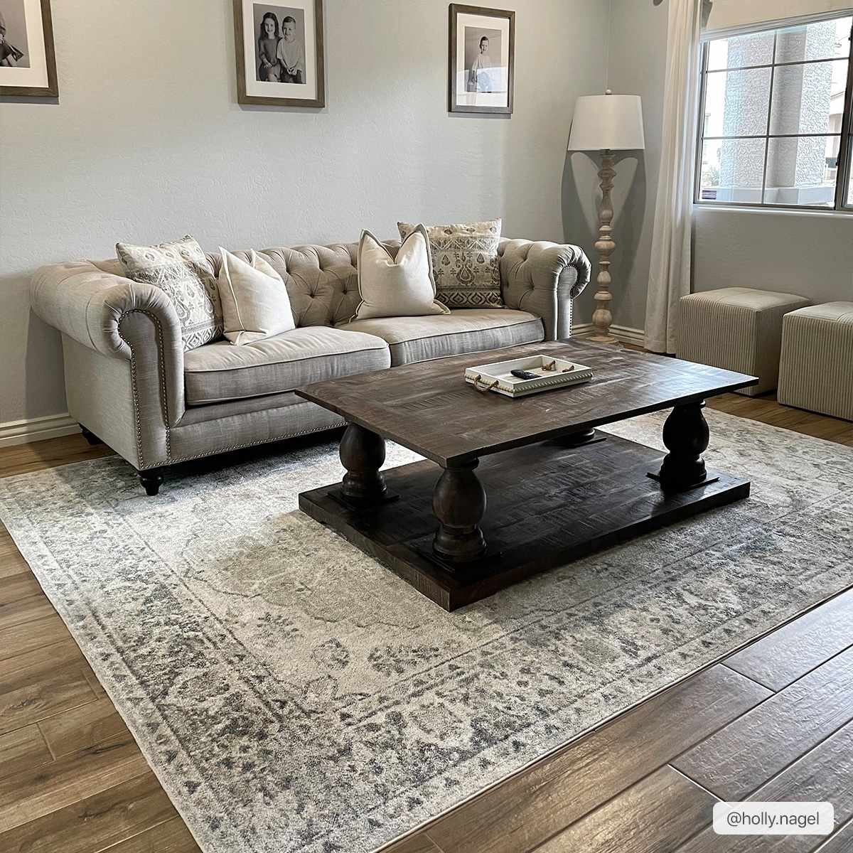Blue washable rug from Rudoblu Boutique Rugs featuring a soft, textured design suitable for living spaces and easy to clean.