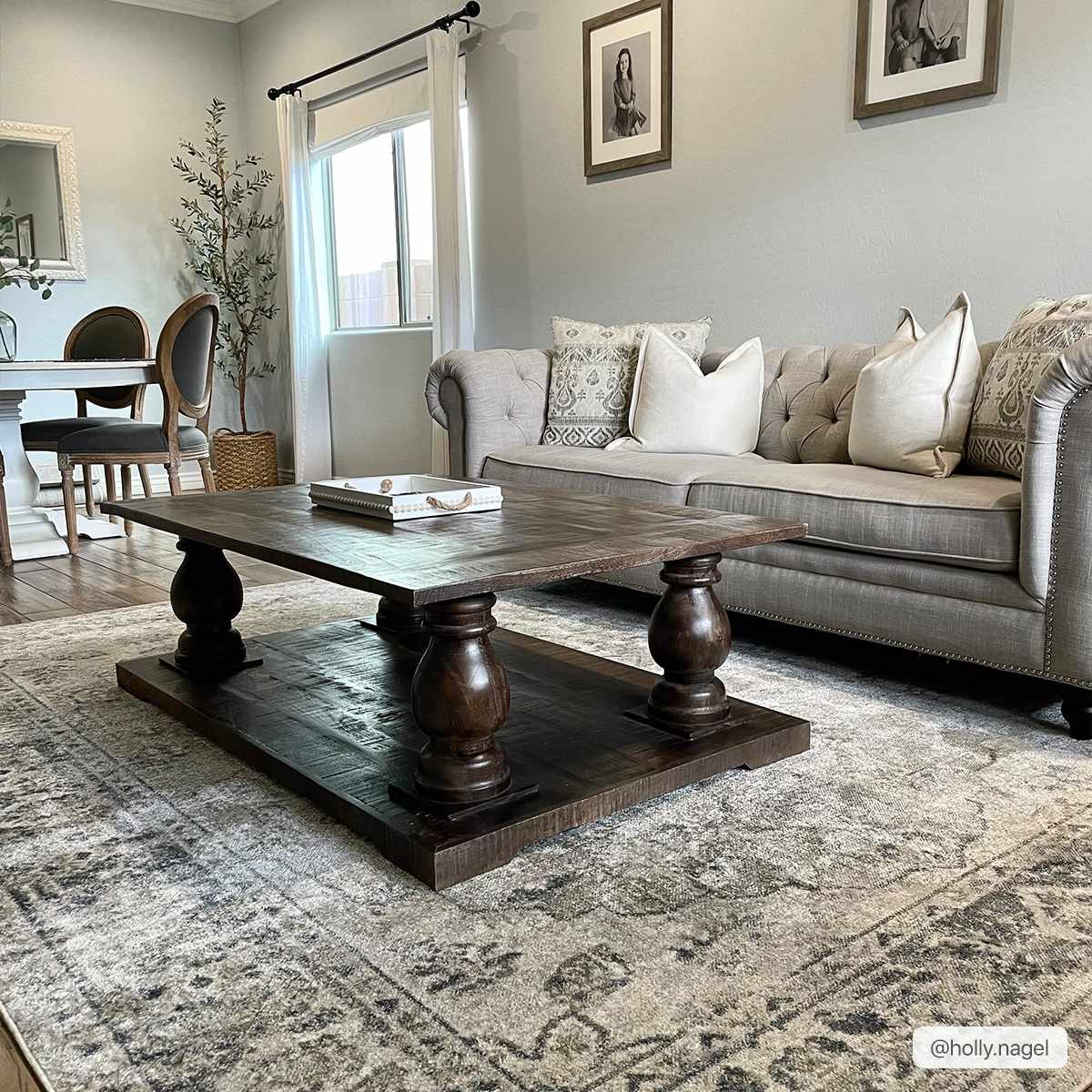 Blue washable rug from Rudoblu Boutique Rugs featuring a soft, textured area rug with a modern design.