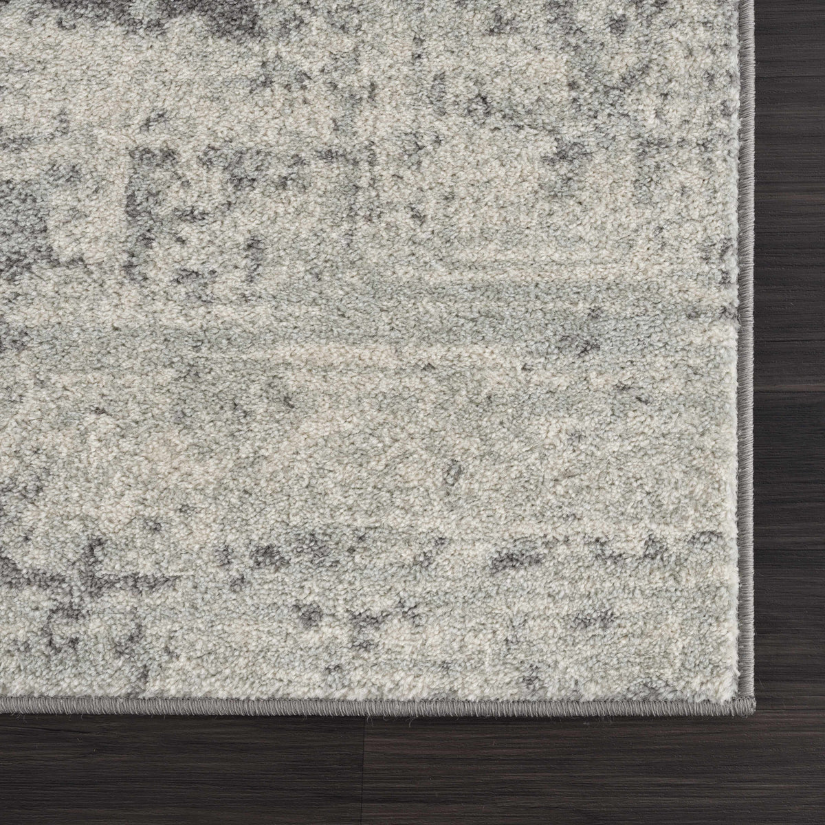 Hauteloom Rachel Area Rug with intricate pattern in neutral tones, showcasing soft woven texture and stylish design.