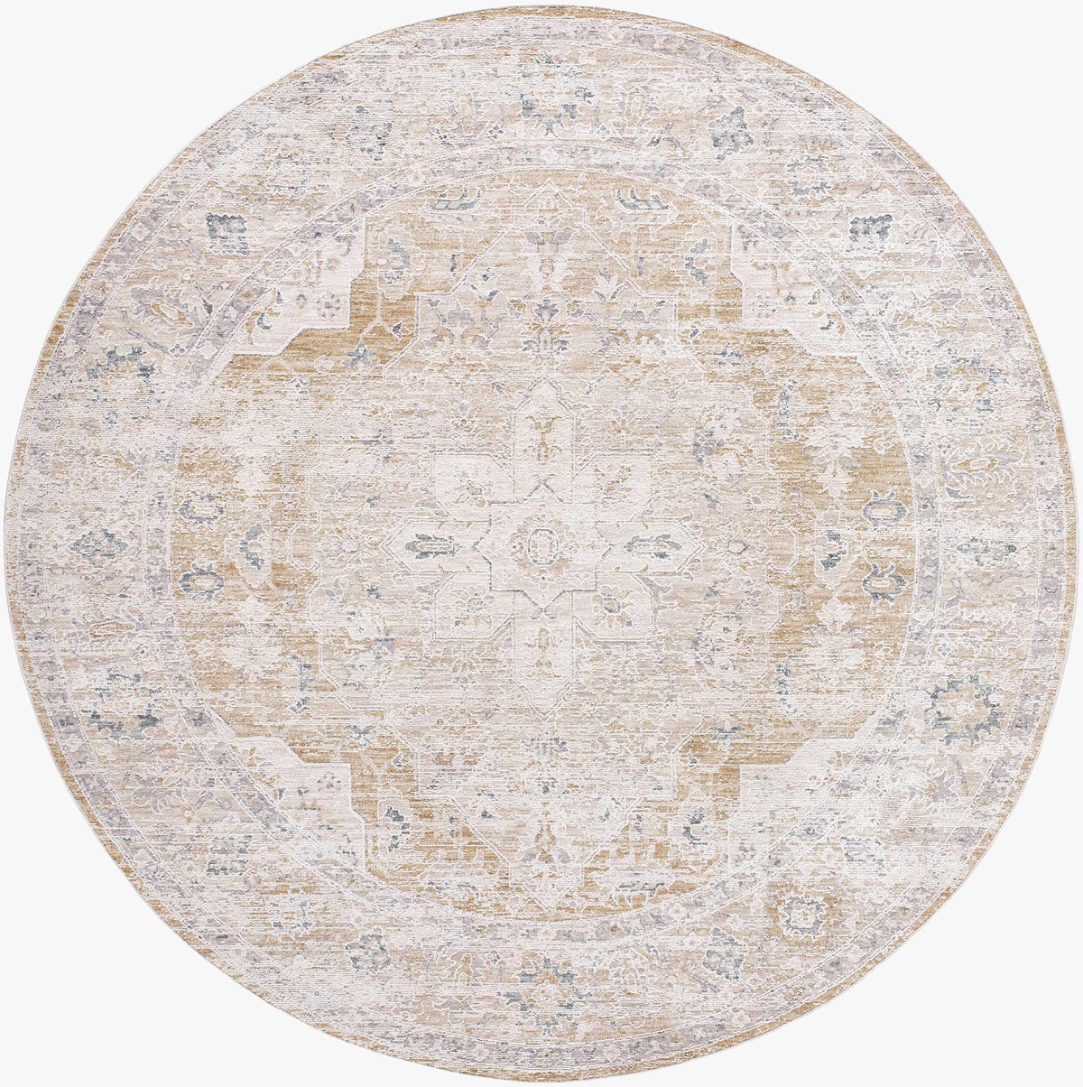 Boutique Rugs Rhody Luxe Rug with intricate pattern in soft neutral tones, plush texture, ideal for cozy living spaces