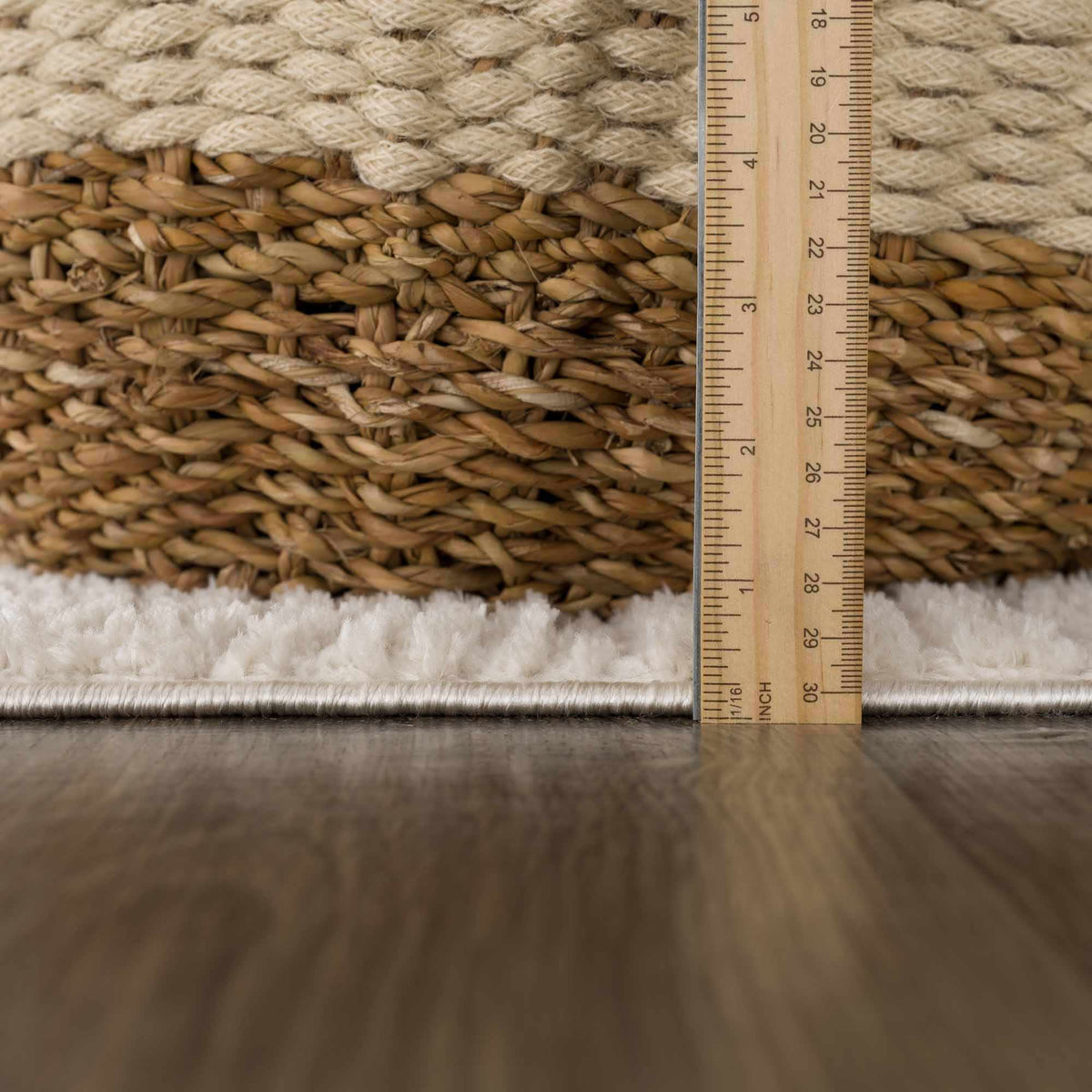 Leryn ivory checkered area rug by Boutique Rugs, showcasing a soft pile and classic pattern in a neutral tone.