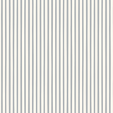 North and Finch Finn Stripe wallpaper in French Blue featuring bold, horizontal blue and white stripes for stylish wall decor.