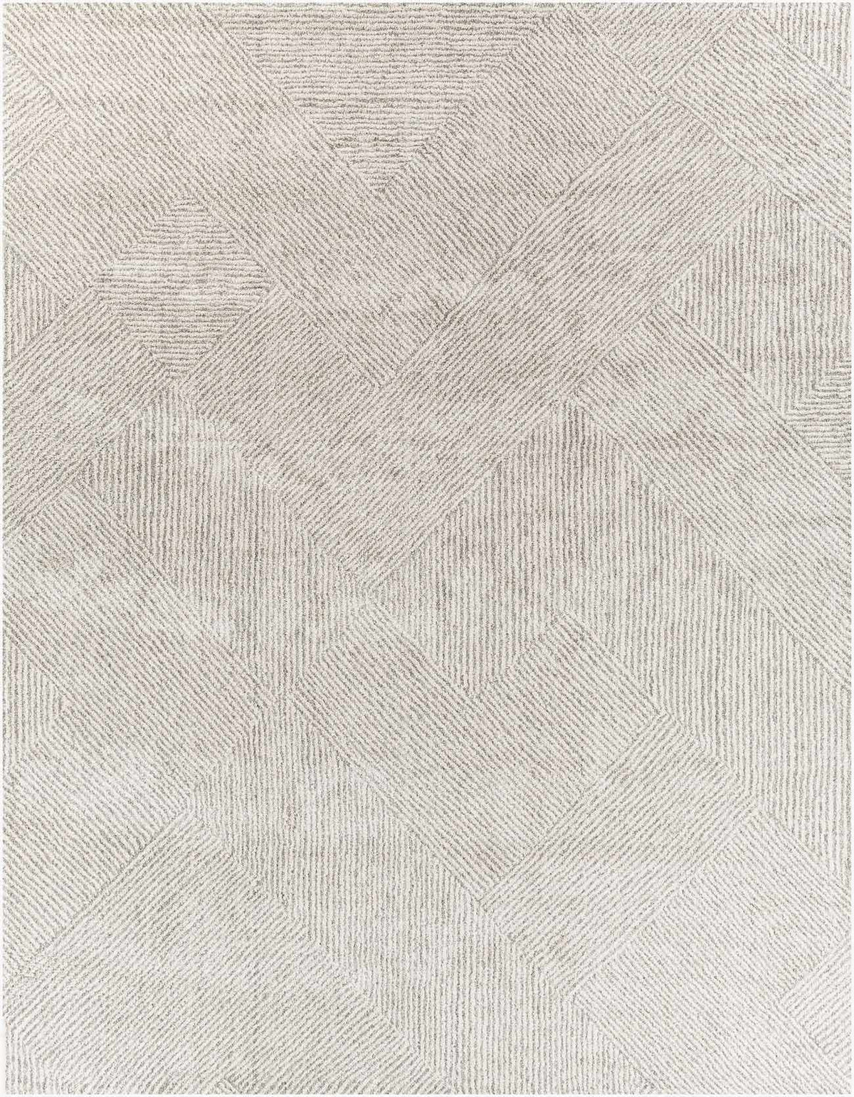 Horsley area rug by Boutique Rugs featuring a Calhoun Studio design with a geometric pattern in neutral tones.