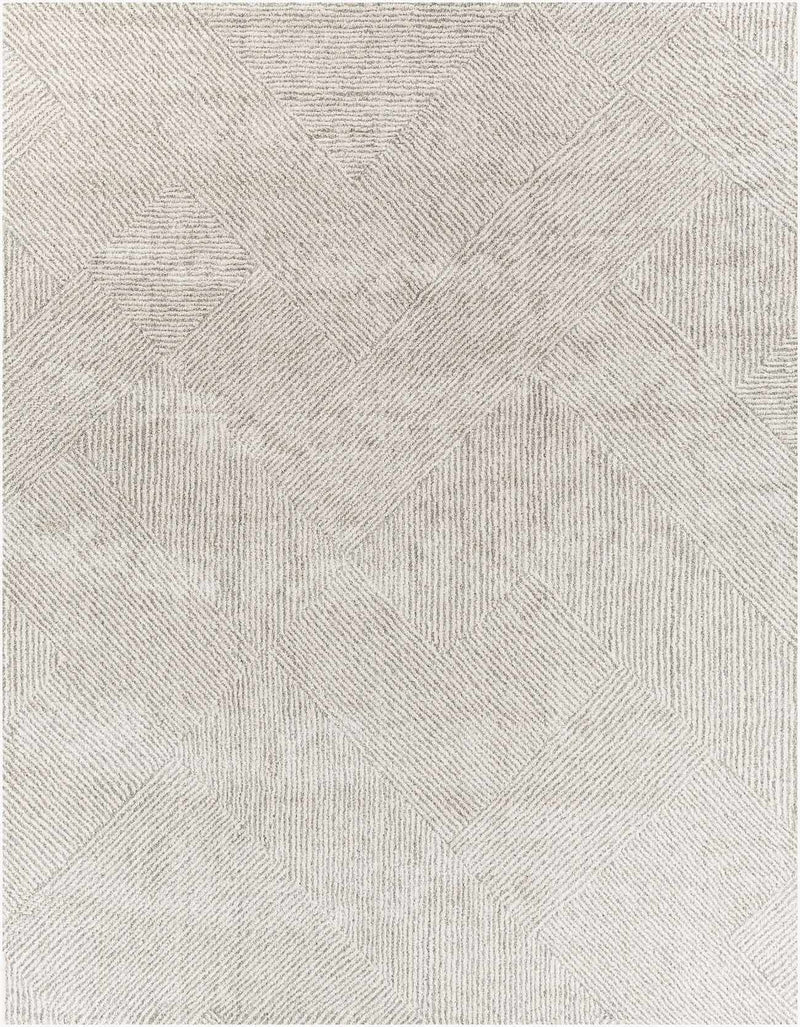 Horsley area rug by Boutique Rugs featuring a Calhoun Studio design with a geometric pattern in neutral tones.