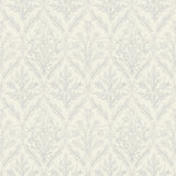 French blue wallpaper featuring a stylish design by North and Finch, showcasing the Gretta pattern.