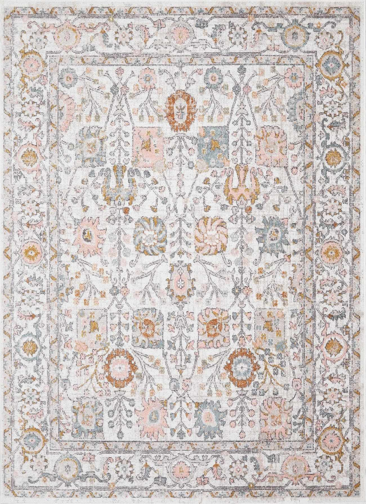 Herstmonceux area rug by Boutique Rugs featuring intricate geometric patterns in neutral tones, perfect for modern home decor.