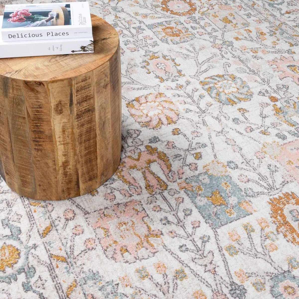 Herstmonceux Area Rug by Boutique Rugs, showcasing a stylish and cozy rug with intricate patterns in a living room setting.