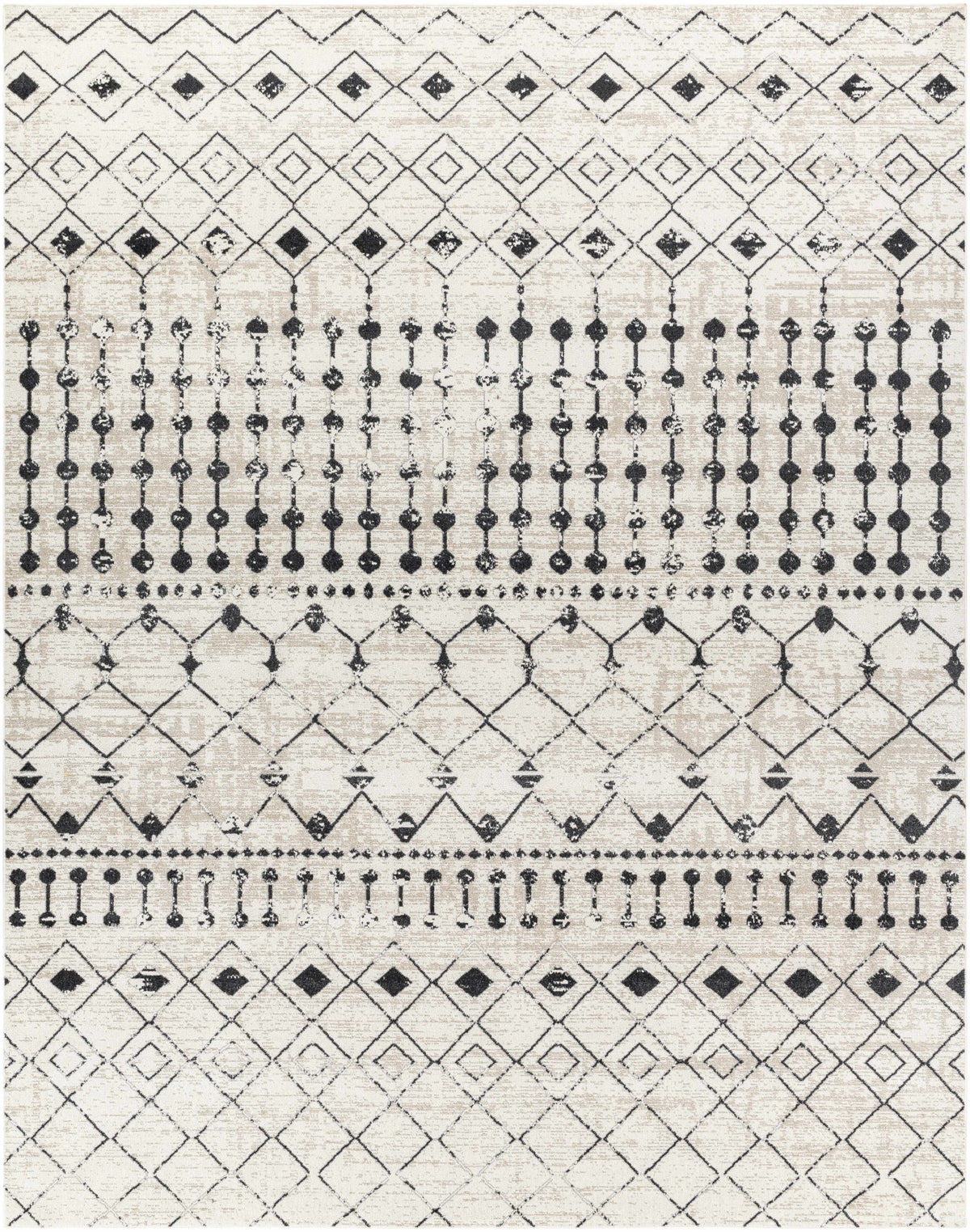 Boutique Rugs Joppatowne washable area rug with geometric pattern, durable and easy to clean for modern home decor.