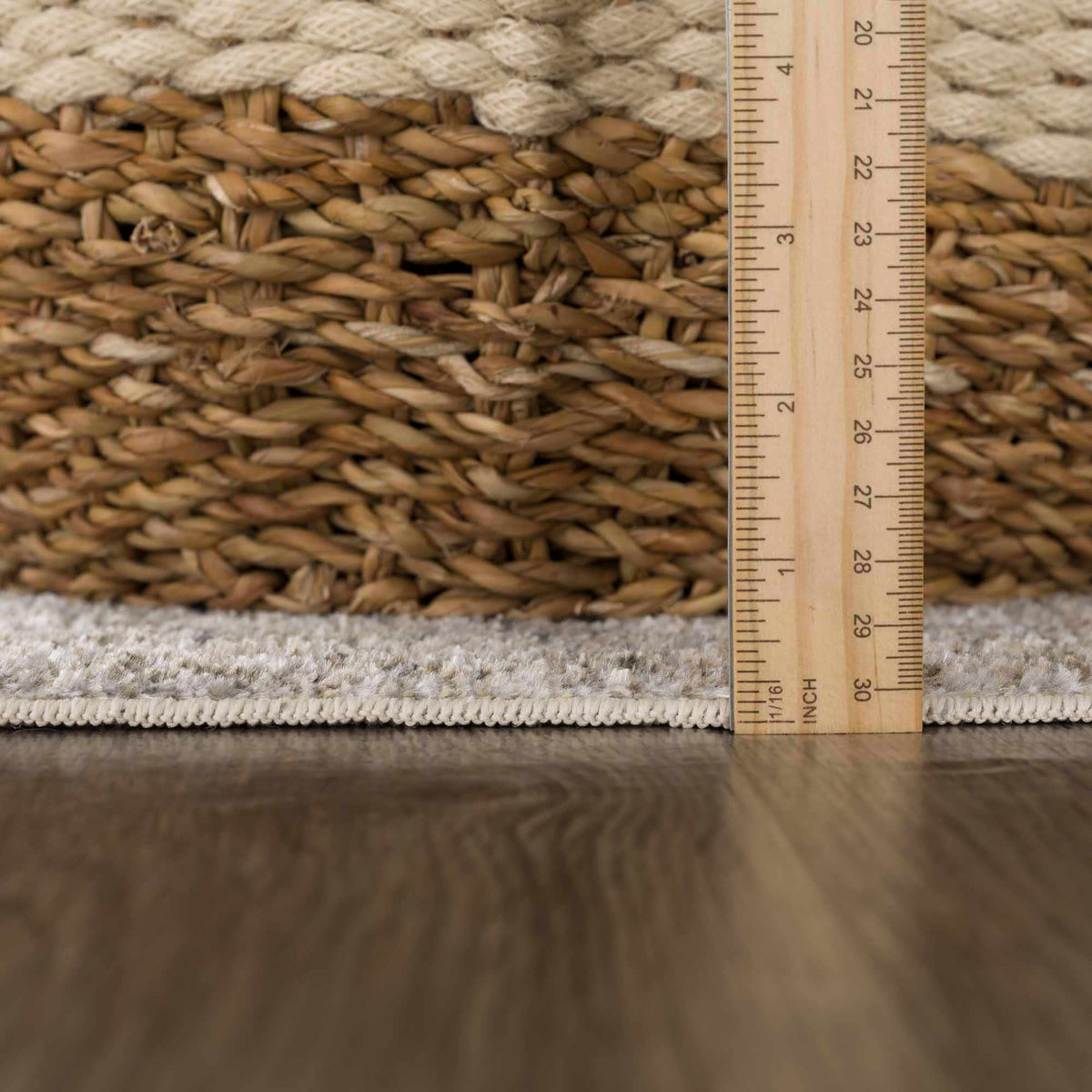 Boutique Rugs Gael Boutique washable rug with plush pile, in a neutral color, suitable for living room or bedroom decor.