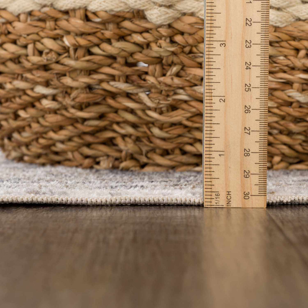 Beige flat pile washable rug from Boutique Rugs, showcasing soft texture and modern design suitable for living spaces.