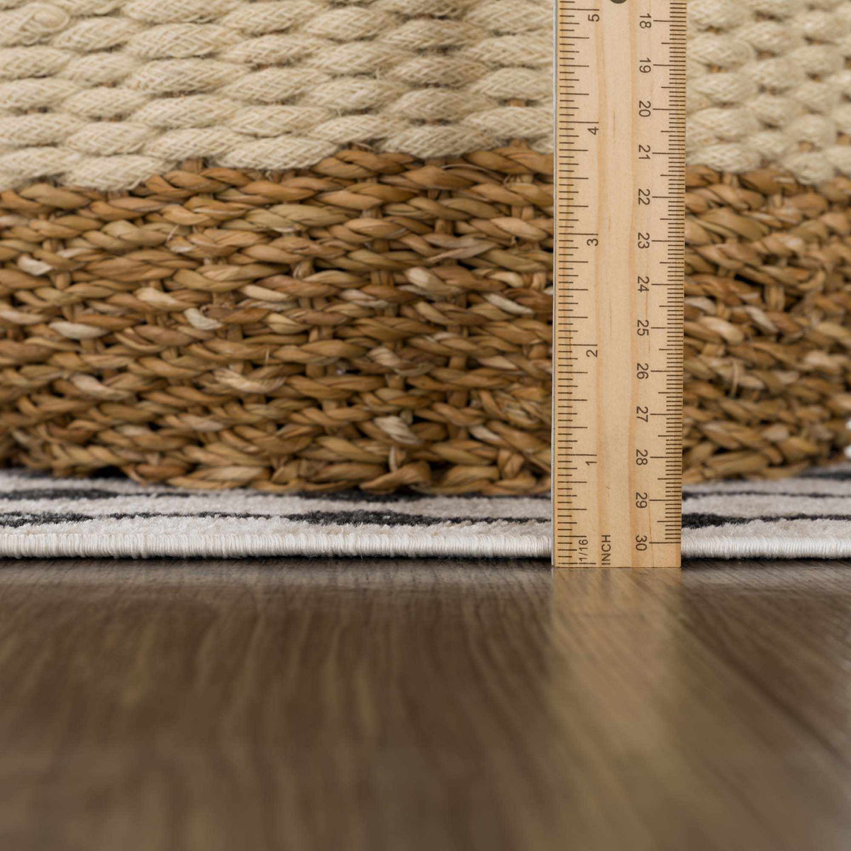 Boutique Rugs Joppatowne washable area rug with colorful pile pattern on a neutral background, ideal for living spaces.