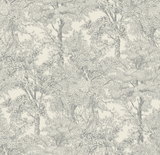 Gray Richmond wallpaper by North and Finch featuring a stylish, textured pattern suitable for modern interior decor.