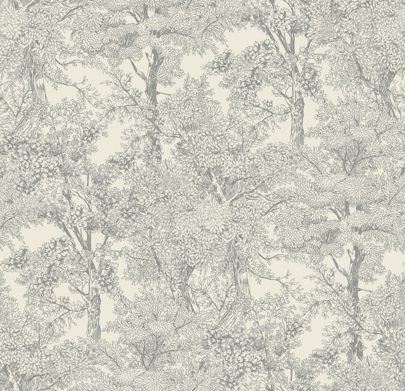 Gray Richmond wallpaper by North and Finch featuring a stylish, textured pattern suitable for modern interior decor.