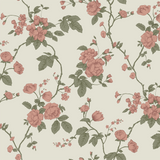 North and Finch Rosalie wallpaper featuring a stylish floral pattern in soft, elegant colors for interior decorating.