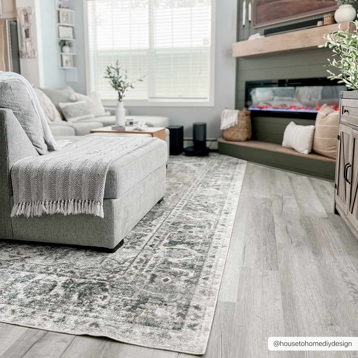 Blue washable rug from Rudoblu Boutique Rugs, featuring a soft, textured design suited for living room or bedroom decor.