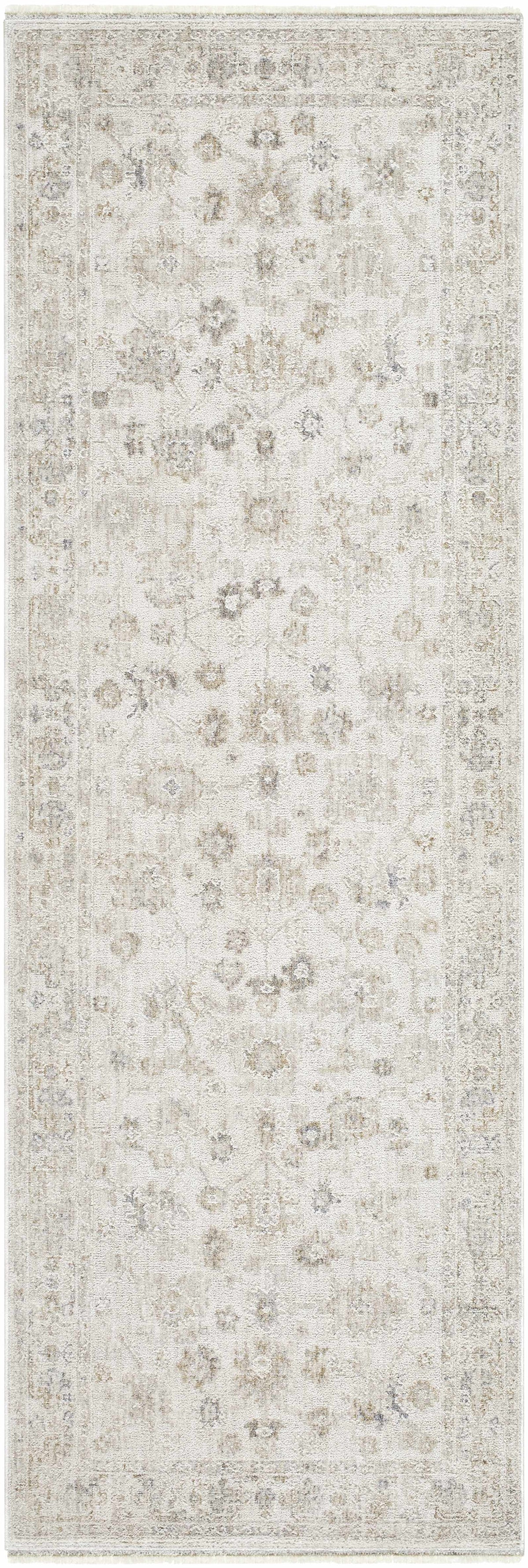 Ivory Luxe Sashi Area Rug by Boutique Rugs, soft and stylish rug with intricate pattern, perfect for modern living spaces