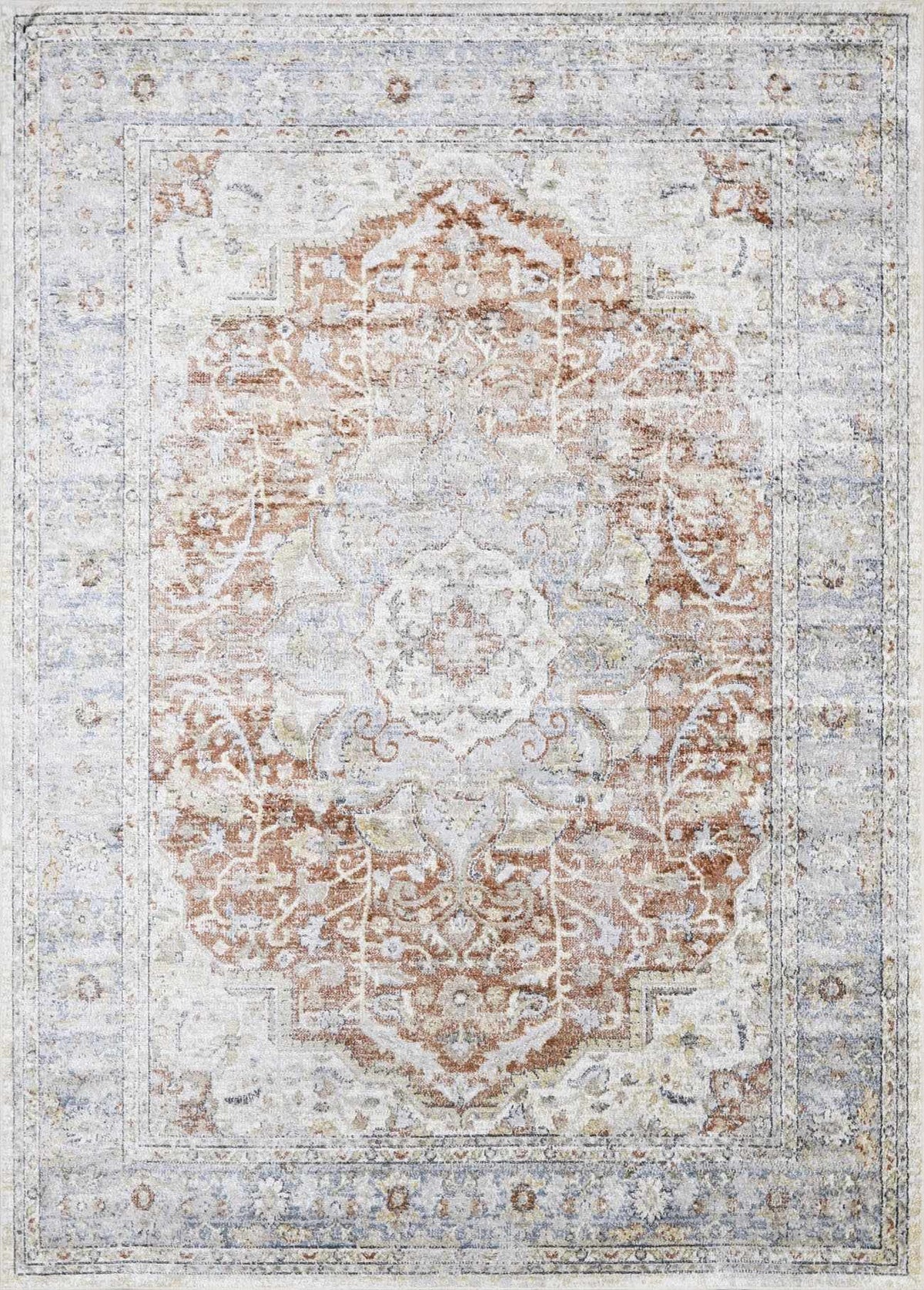 Boutique Rugs Emke flat pile washable rug in neutral tones, showcasing a soft, durable design ideal for modern living spaces.