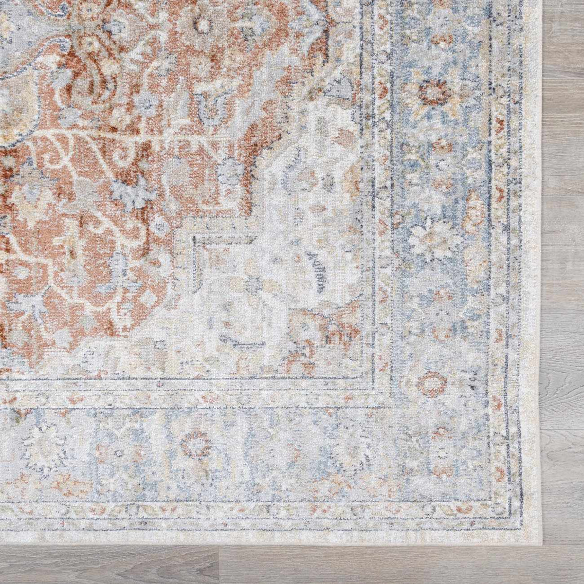 Swatch of Boutique Rugs Emke Flat Pile Washable Rug in neutral tones, showcasing its soft texture and modern design.