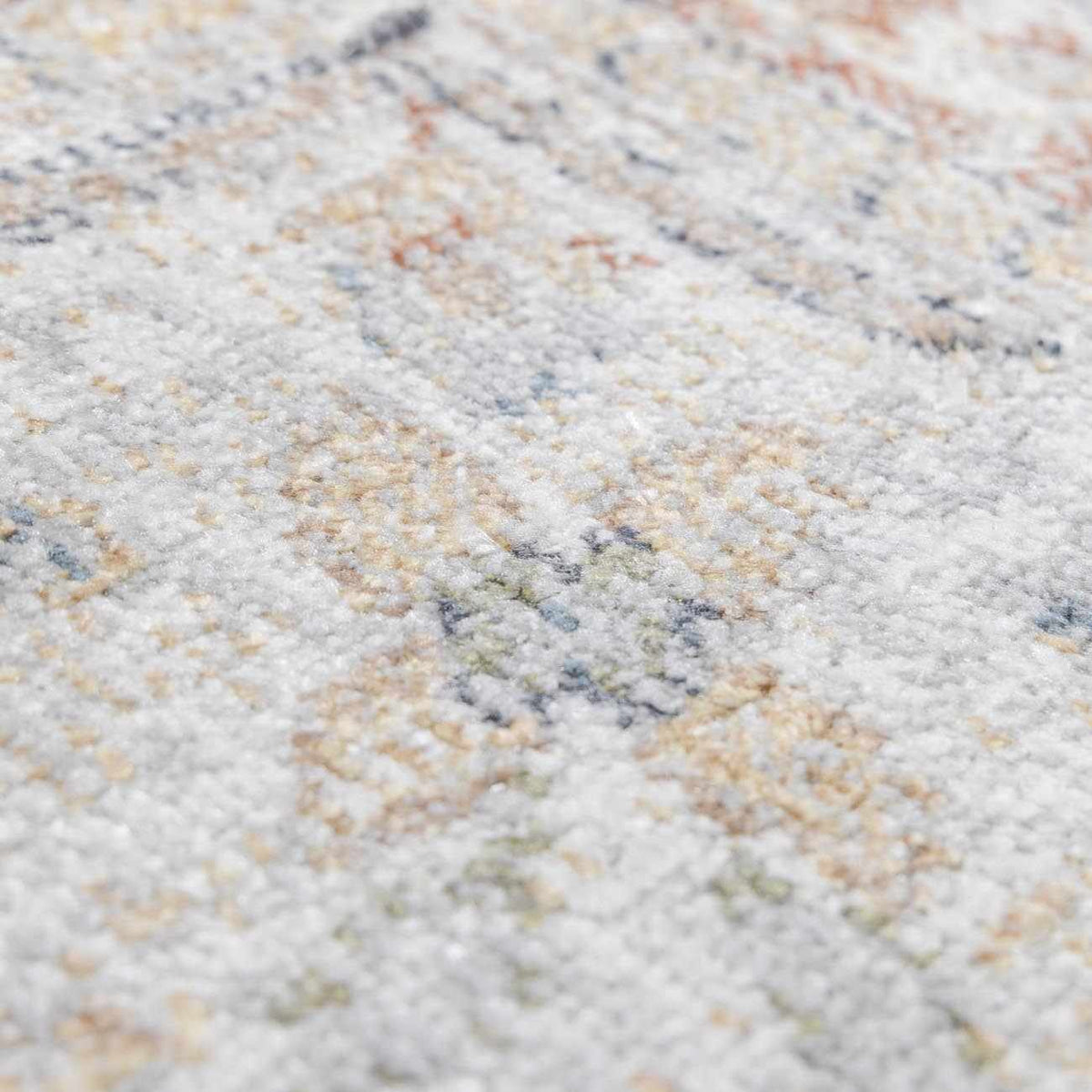 Soft, washable flat pile rug from Boutique Rugs in neutral tones, showcasing its textured surface and modern design.