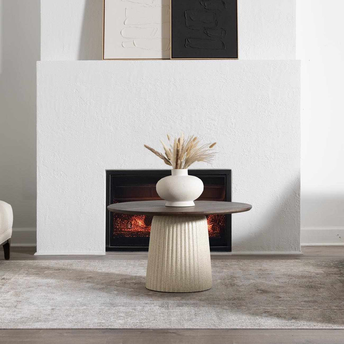 Decorative washable rug from Gael Boutique Rugs in a cozy living room setting, showcasing a stylish, durable floor covering.