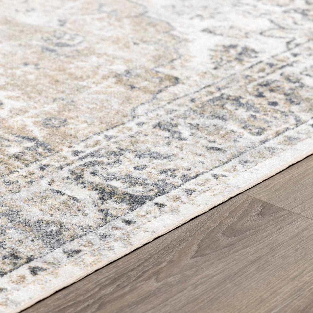 Beige flat pile washable rug from Boutique Rugs with a soft, textured surface and simple design, suitable for living room or bedroom.