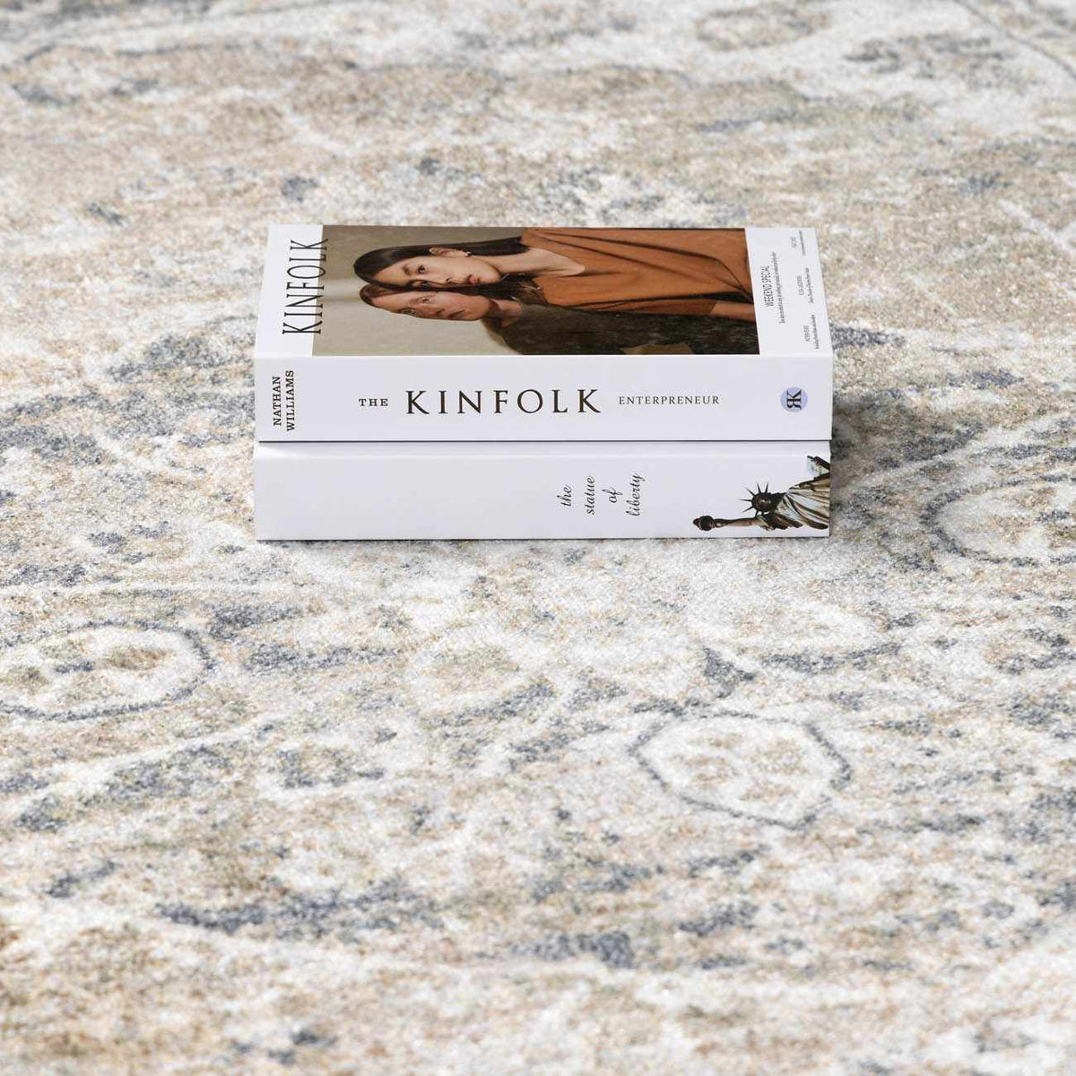 Beige flat pile washable rug from Boutique Rugs with a soft, textured surface, perfect for modern living spaces.