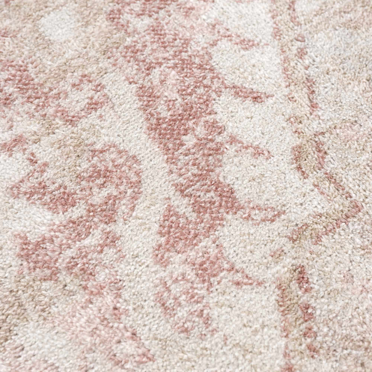Close-up of the textured Leonora area rug by Boutique Rugs, showcasing intricate patterns and soft, durable fibers.