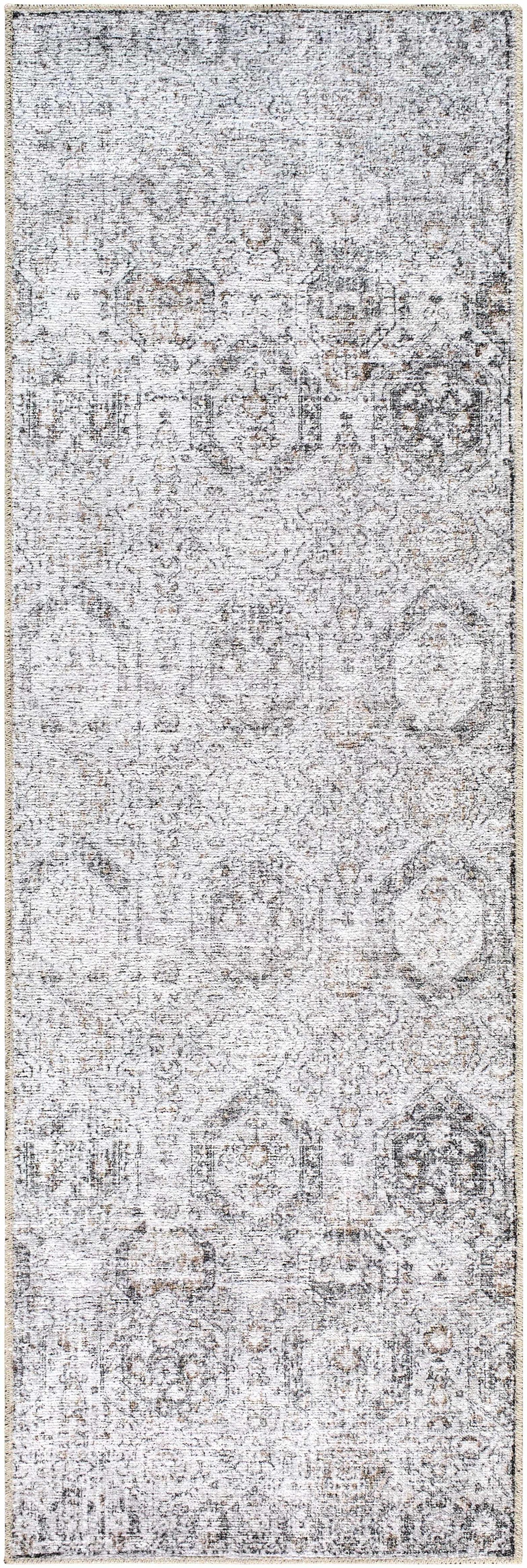 Colorful washable Parkerfield area rug by Boutique Rugs with intricate pattern, ideal for living rooms or bedrooms.