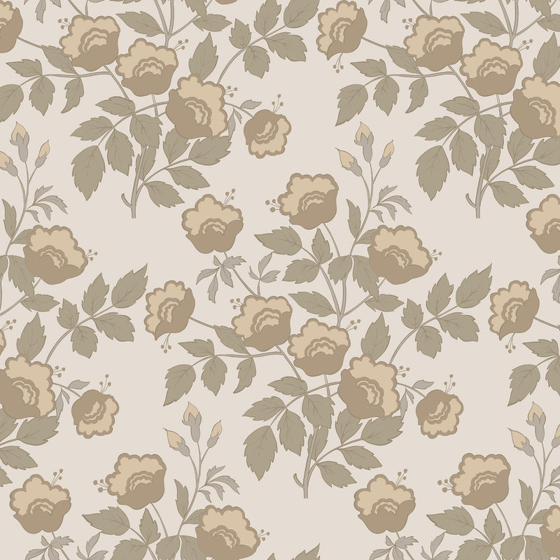 North and Finch Sadie wallpaper featuring a stylish, intricate pattern in soft, neutral tones for elegant interior decor.