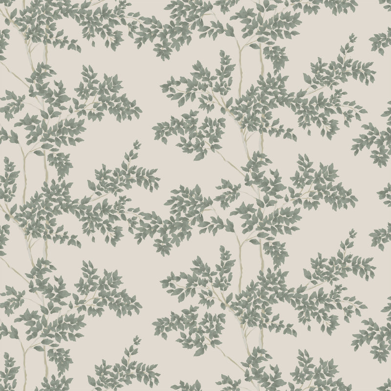 Green wallpaper called Silas by North and Finch featuring a stylish, textured pattern suitable for modern interior decor.