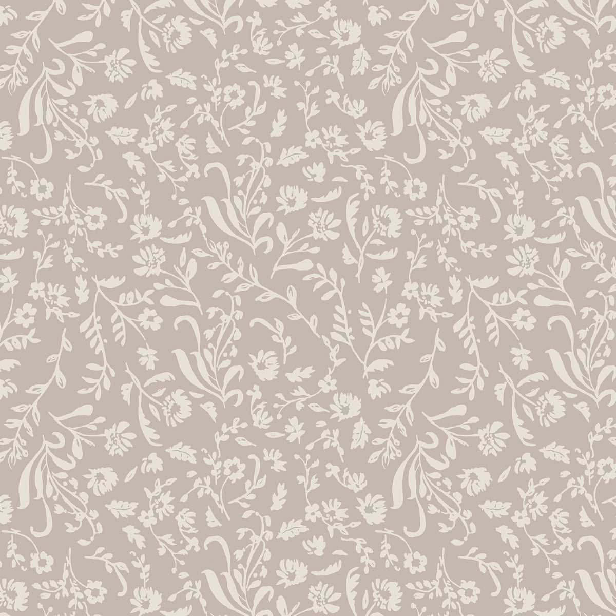 Decorative Sybil wallpaper by North and Finch featuring intricate floral and geometric patterns in neutral tones.