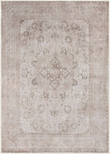 Vintage flat pile washable rug by Boutique Rugs, featuring a classic design with soft, durable fibers in neutral tones.