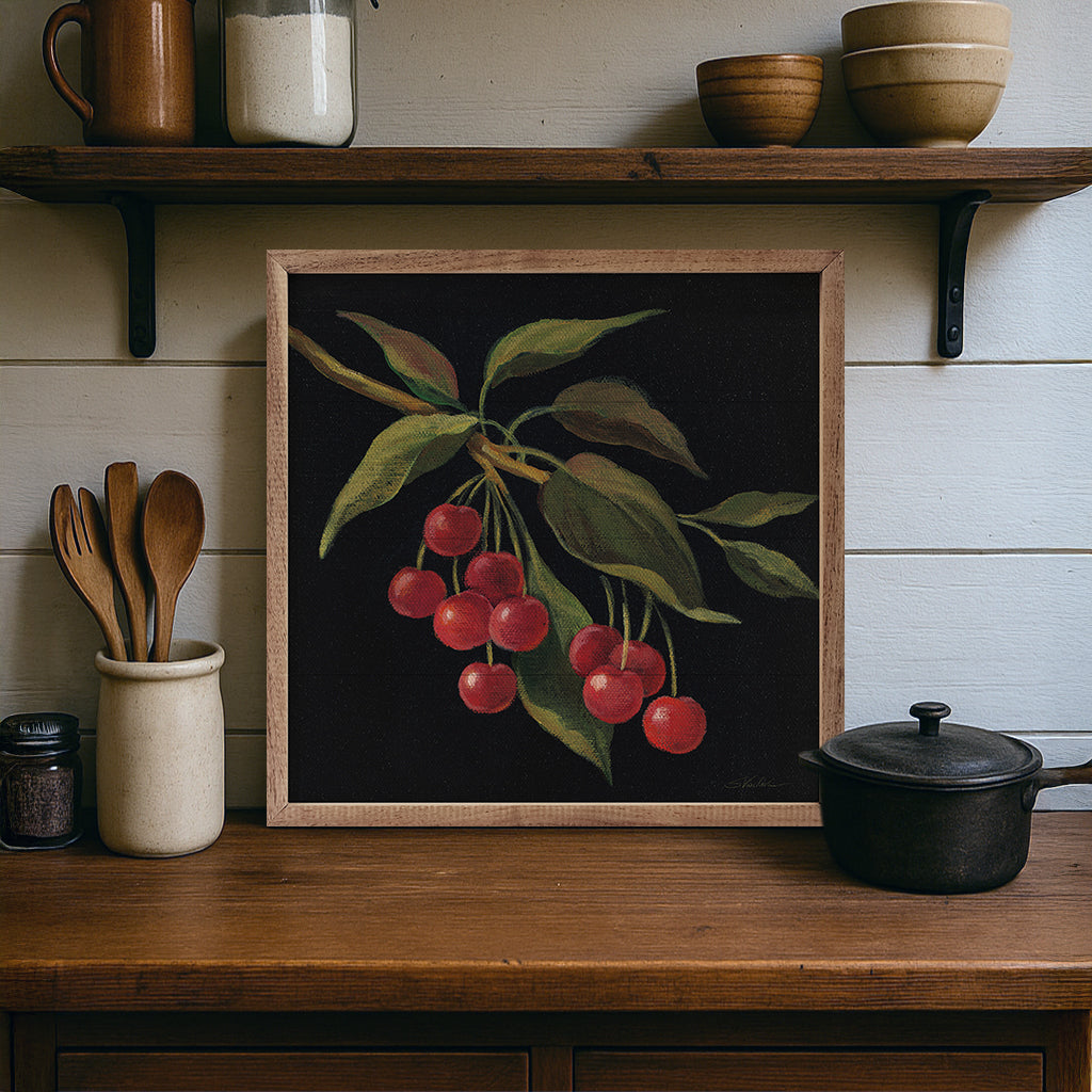 Walnut frames from Cerise by Silvia Vassileva, featuring intricate wood detailing and a rich walnut finish, designed by Kendrick Home.