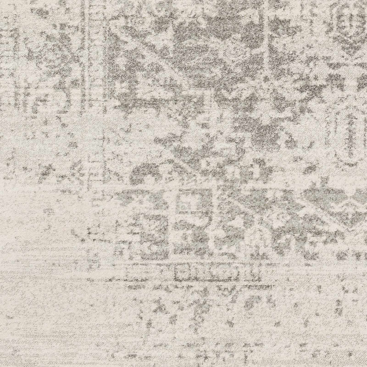 Swatch of Hauteloom Rachel Area Rug featuring a soft, plush texture with a modern geometric pattern in neutral tones.