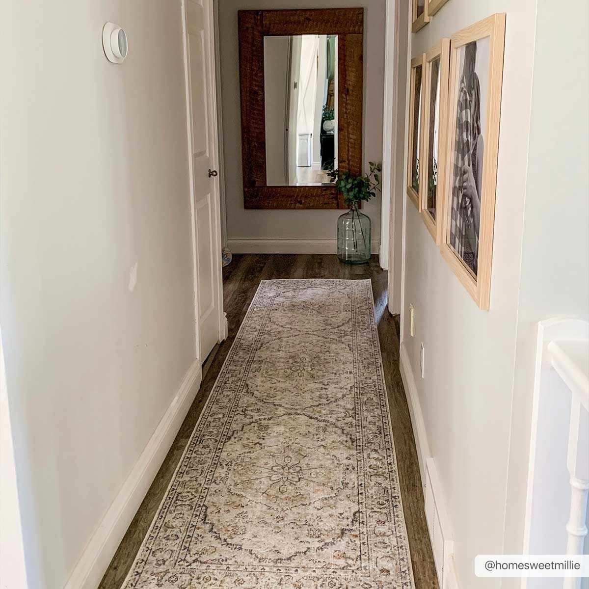 Cream flat pile washable rug from Boutique Rugs, showcasing a soft, durable area rug with a neutral design and clean edge.