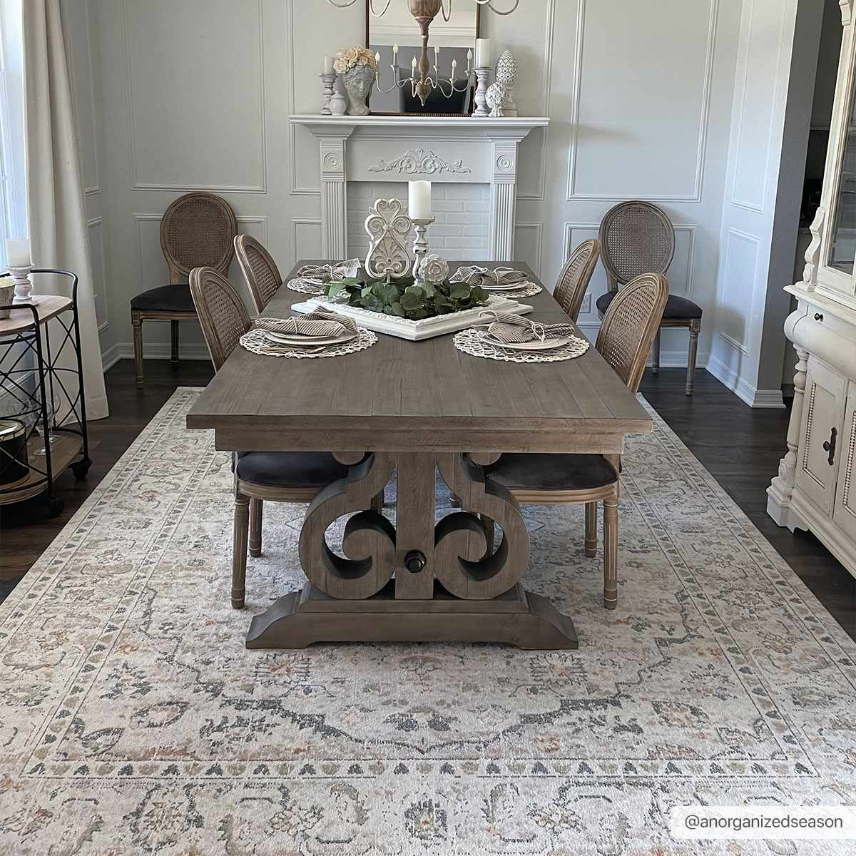 Cream flat pile washable rug by Boutique Rugs, 8x10 size, featuring a soft, textured surface suitable for modern home decor.