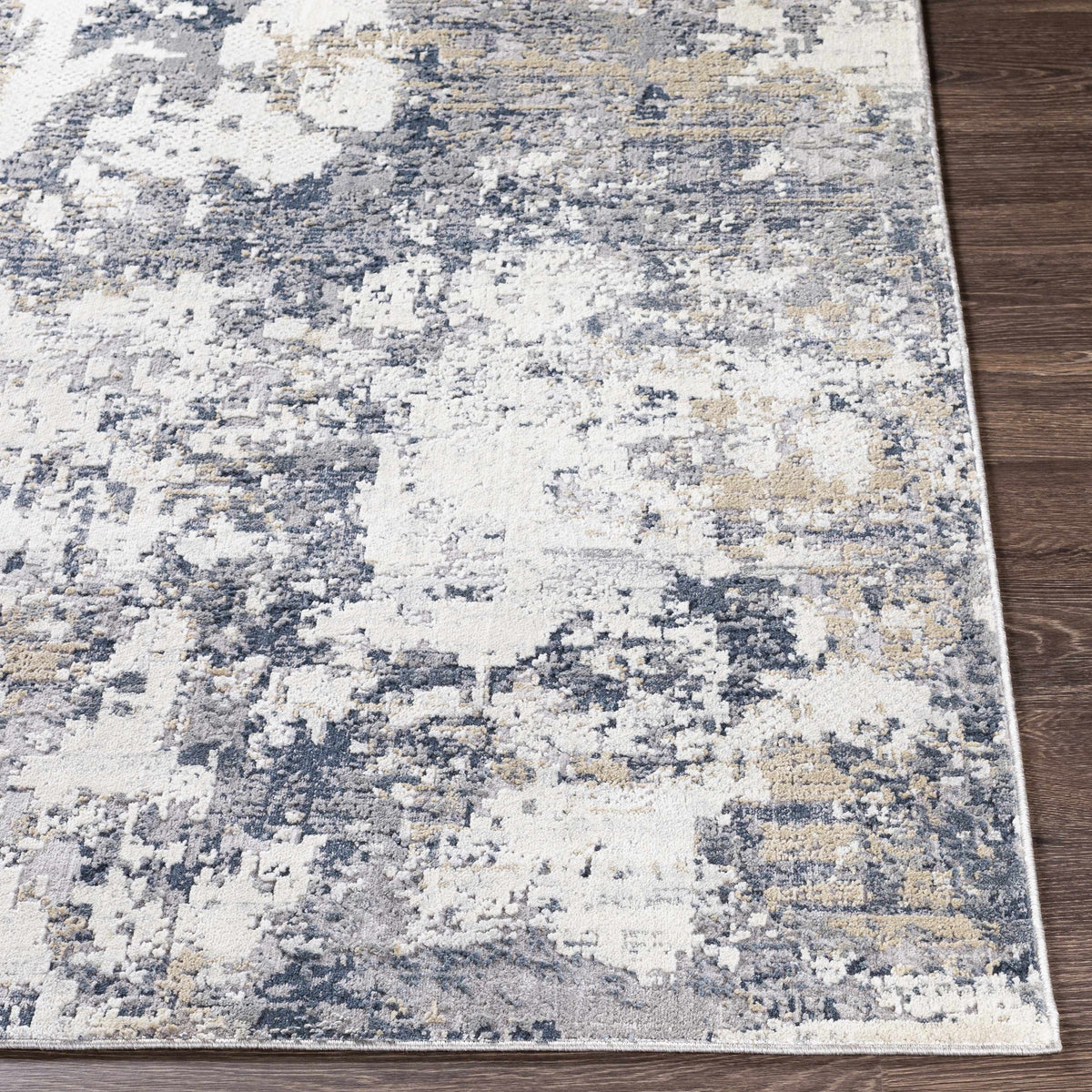 Close-up of Boutique Rugs Islington Textured Luxe Area Rug showcasing its soft, textured surface in neutral tones.