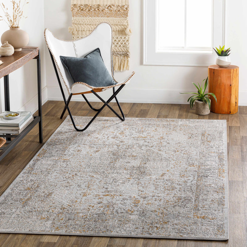 Kolin Textured Luxe Area Rug by Boutique Rugs in a stylish living room setting, showcasing its soft, textured design and neutral tones.