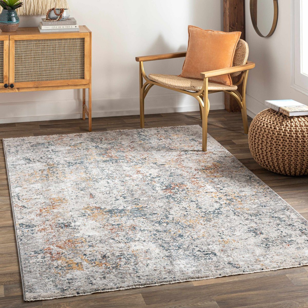 Lydney Luxe Rug by Boutique Rugs displayed in a living room setting, showcasing its plush texture and stylish design.