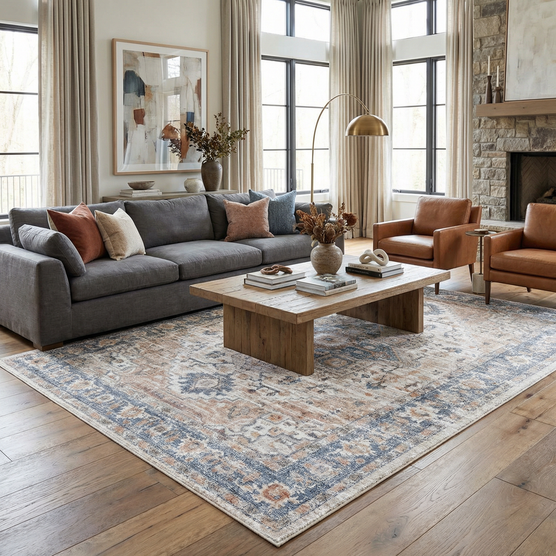 Ezri Cream washable area rug by Boutique Rugs featuring a soft, plush design with a subtle cream pattern, perfect for any space.