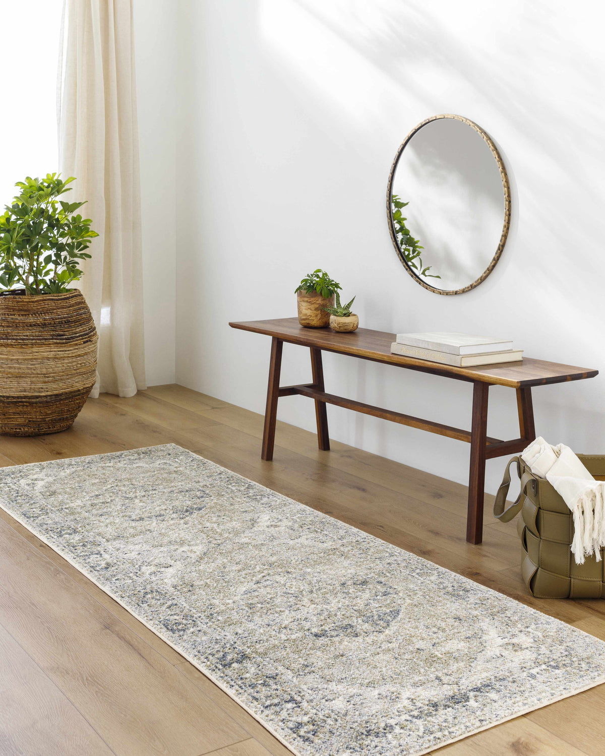 Colorful Rudoblu Boutique washable rug by Boutique Rugs displayed in a living room setting with furniture and decor.