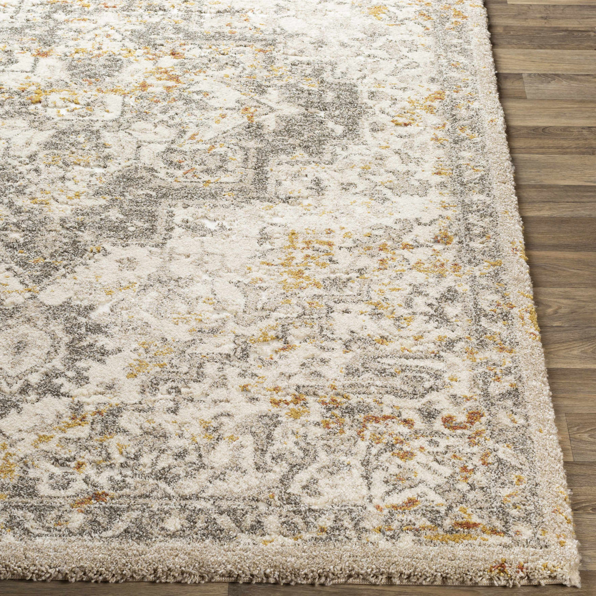 Close-up of the Boutique Rugs Stockwell Thick Luxe Rug featuring a plush, textured surface in a neutral color.